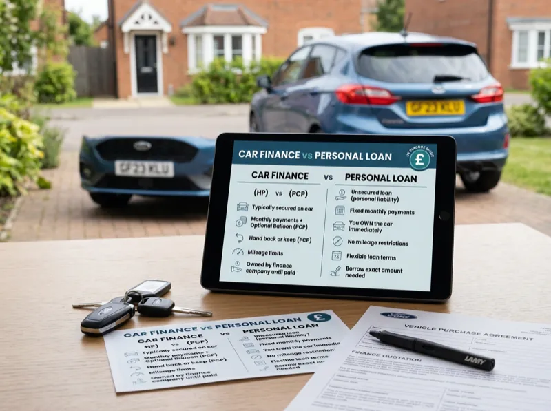 Car Finance vs Personal Loan: What's the Difference?